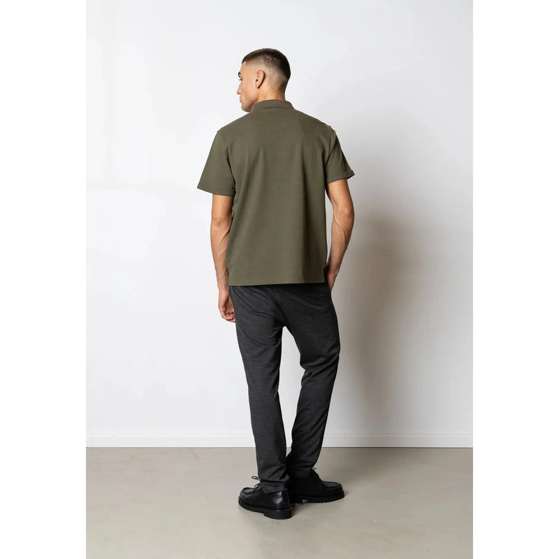 Clean Cut Copenhagen Silkeborg Stretch Polo Shirt Army