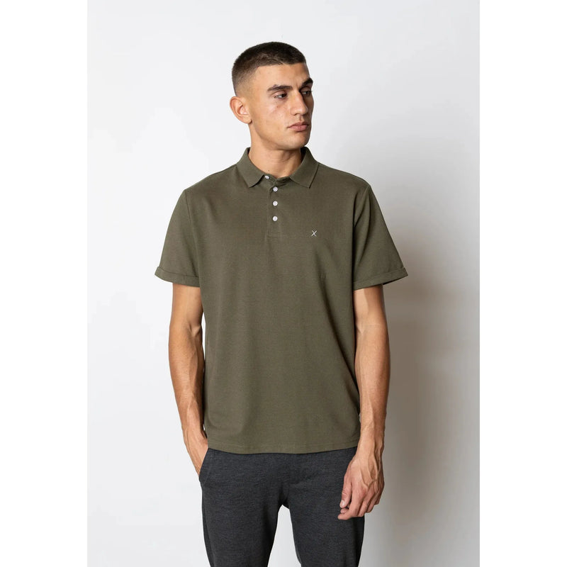 Clean Cut Copenhagen Silkeborg Stretch Polo Shirt Army