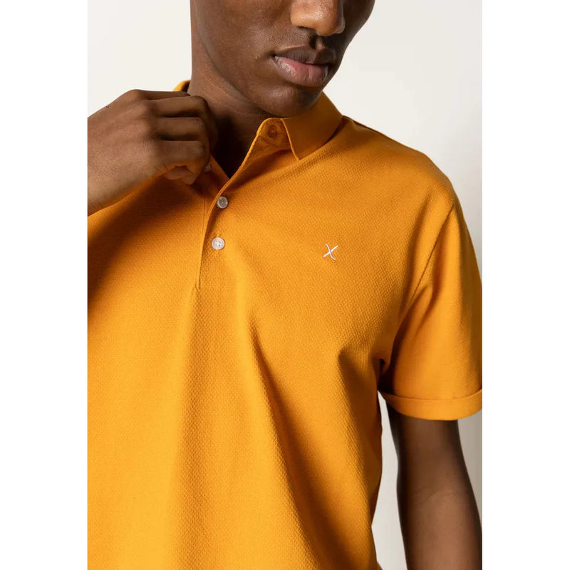 Clean Cut Copenhagen Silkeborg Stretch Polo Shirt Orange