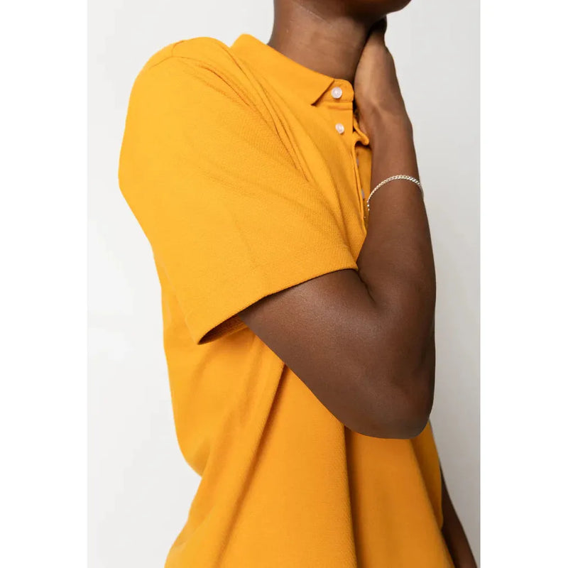 Clean Cut Copenhagen Silkeborg Stretch Polo Shirt Orange