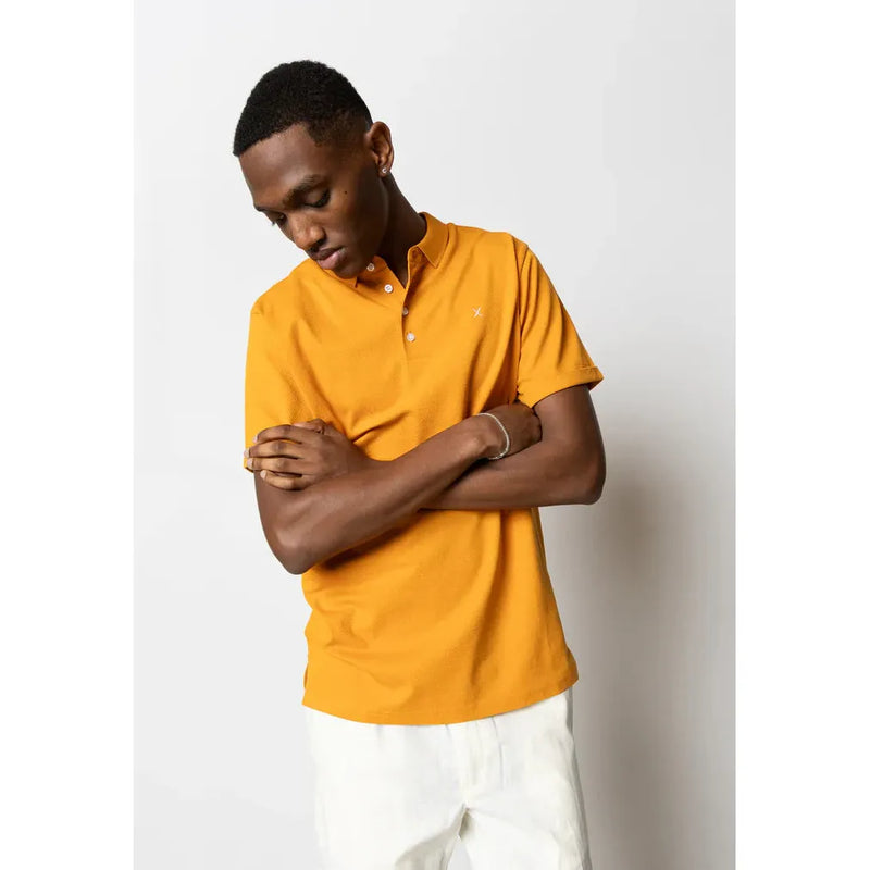 Clean Cut Copenhagen Silkeborg Stretch Polo Shirt Orange