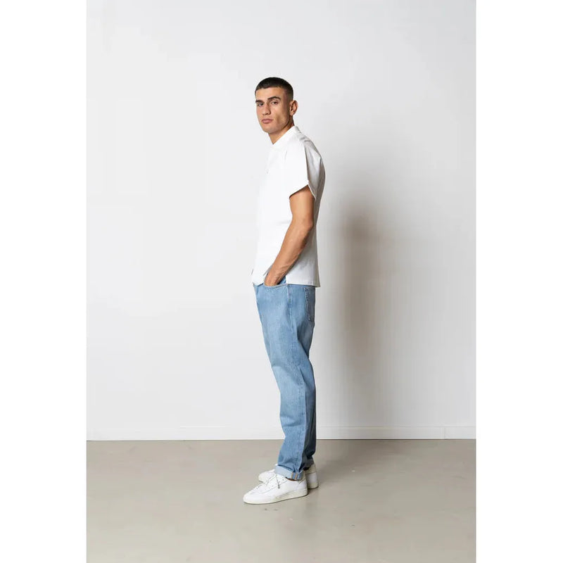 Clean Cut Copenhagen Silkeborg Stretch Polo Shirt White