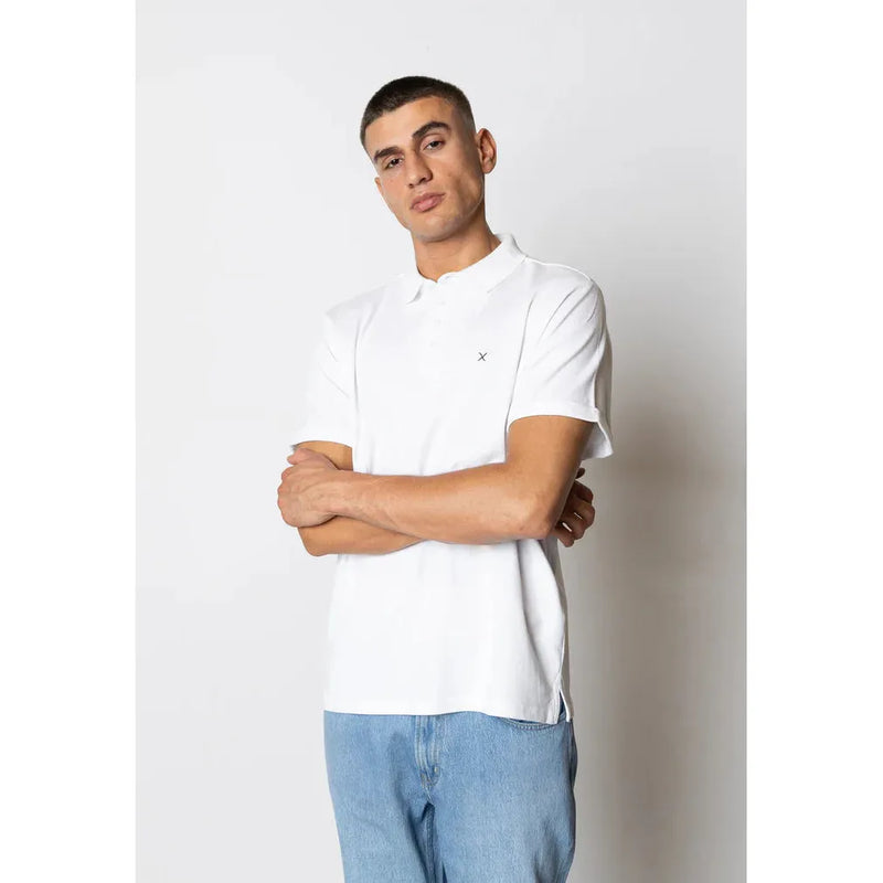 Clean Cut Copenhagen Silkeborg Stretch Polo Shirt White