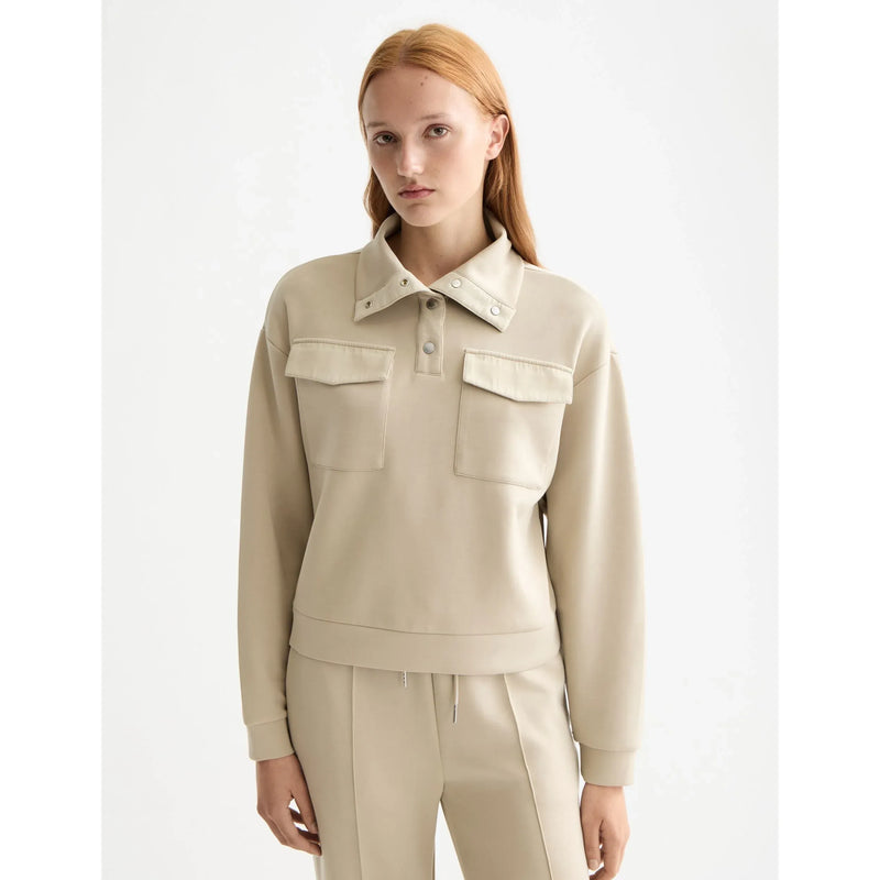 Utility Tencel Sweatshirt Taupe