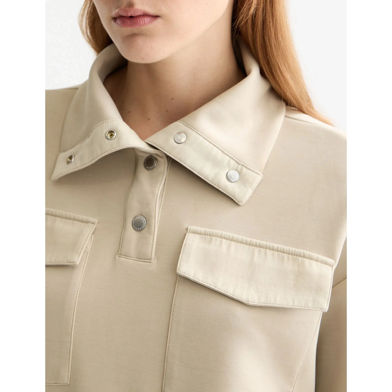 Utility Tencel Sweatshirt Taupe