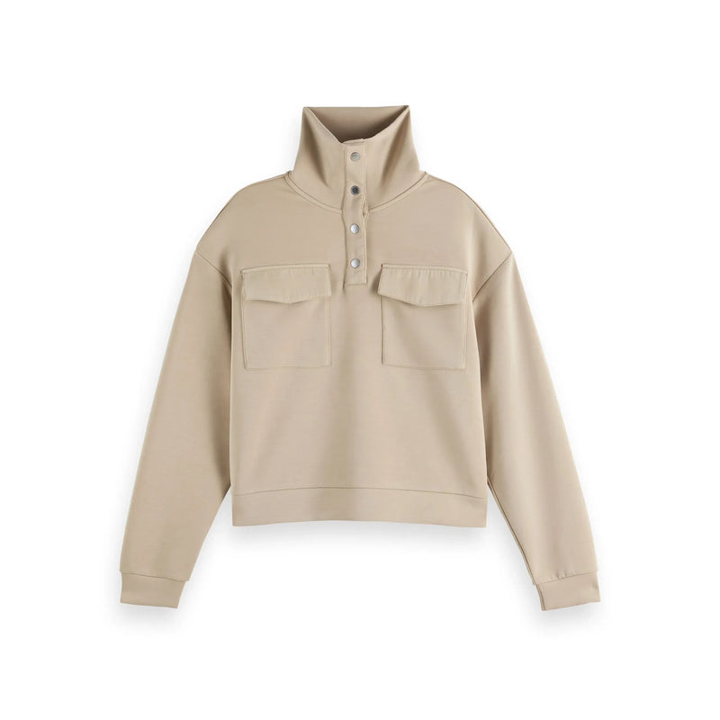 Utility Tencel Sweatshirt Taupe