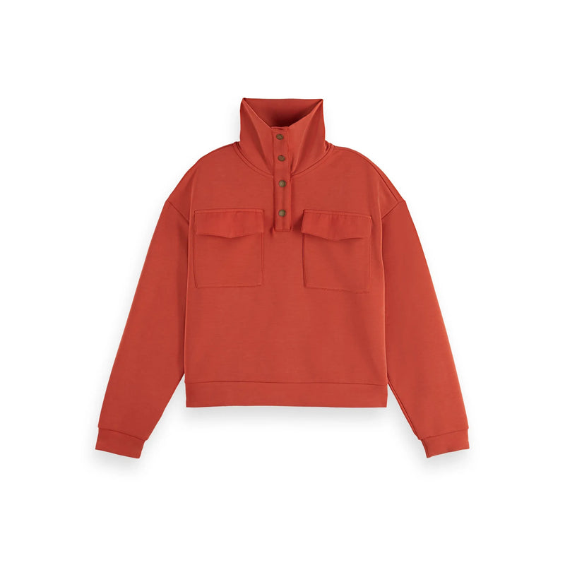Utility Tencel Sweatshirt Orange