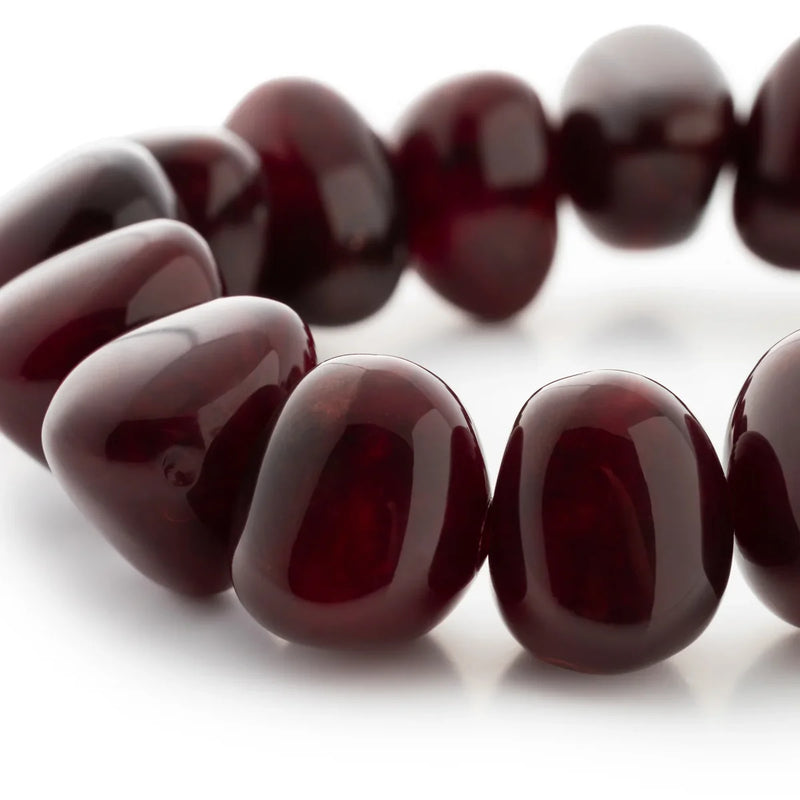Stone Flex Bracelet Bordeaux