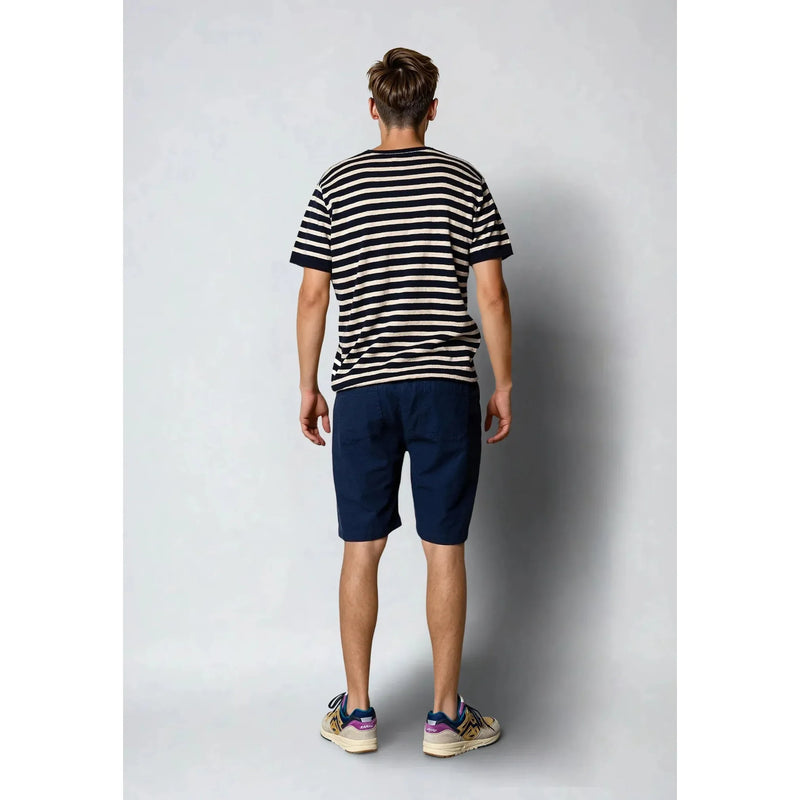 Clean Cut Copenhagen Thomas Knit Navy Stripe