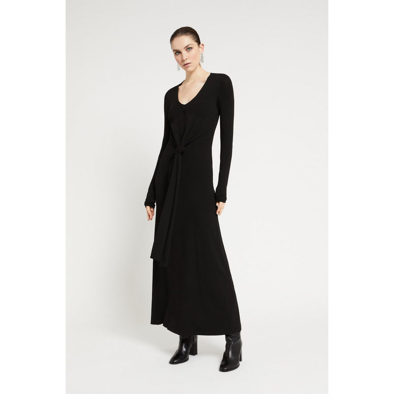 Viscose Long Dress Black