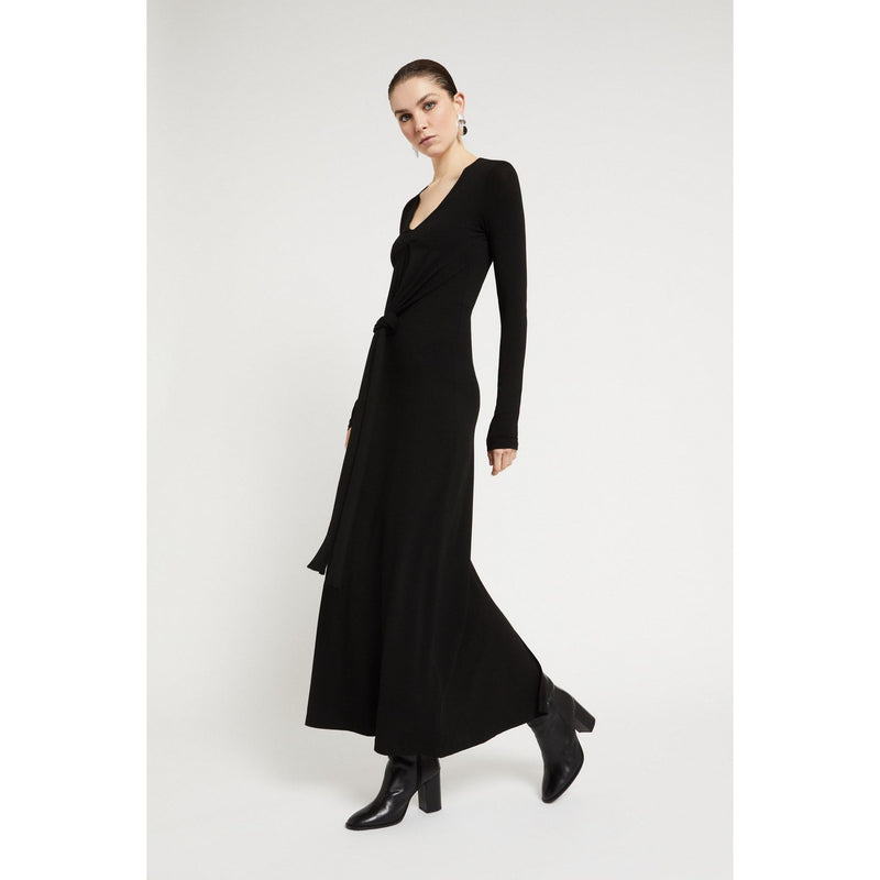 Viscose Long Dress Black