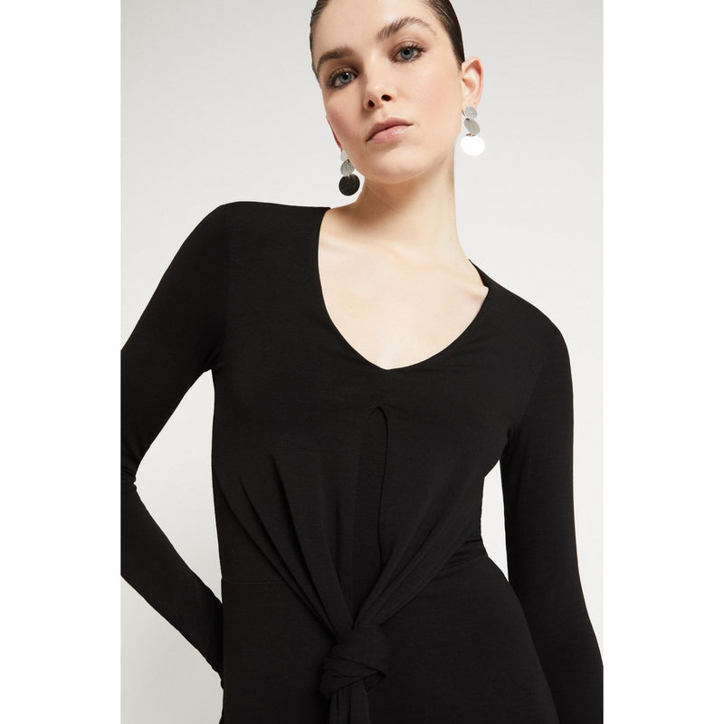 Viscose Long Dress Black