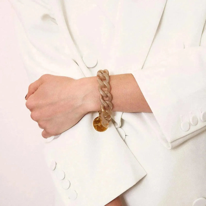 Flat Chain Bracelet Greige