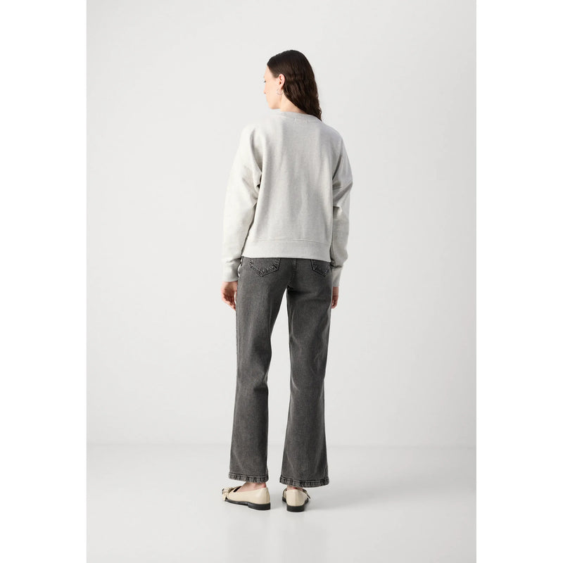 Bow Artwork Relaxed Sweatshirt Light Grey Melange