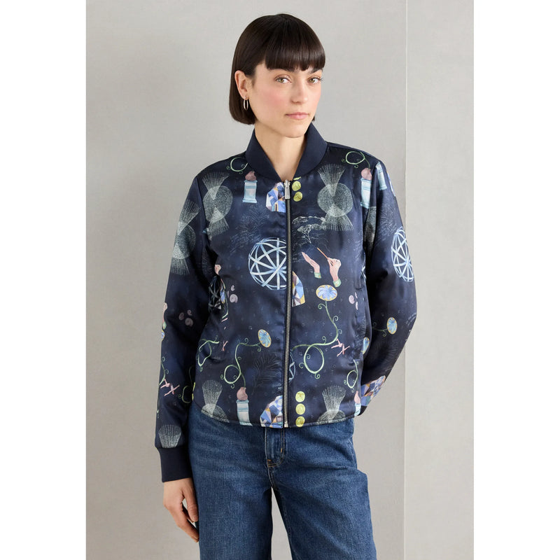 Sky Captain Reversible Bomber Jacket Navy