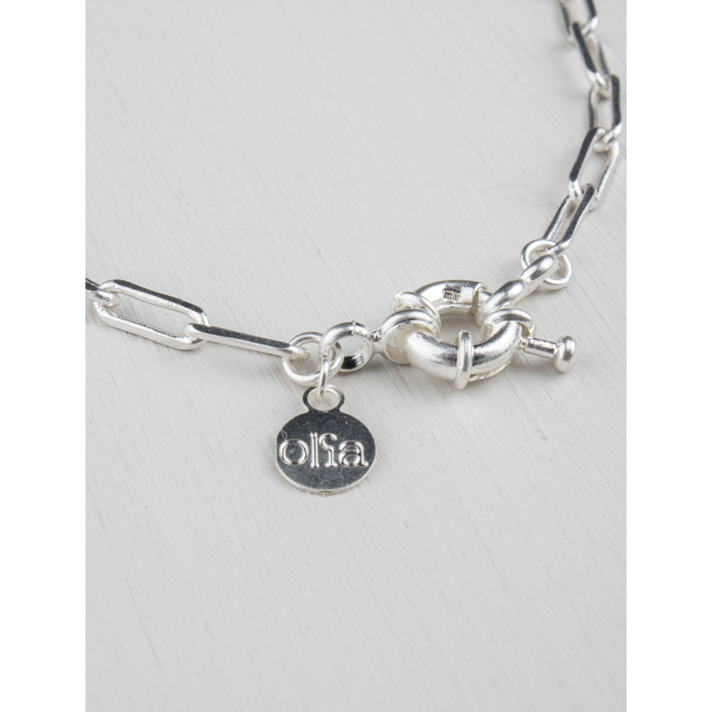 Amy Paperlink Bracelet Silver Plated