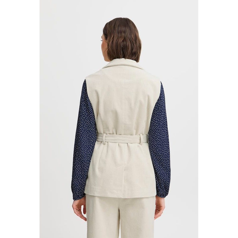 IRLESSI Cord Waistcoat Birch