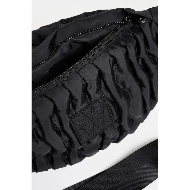 RasidanIW Wavy Bum Bag Black - AgathaBoutiqueLtd