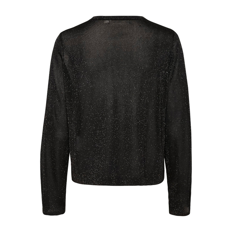 ThaniIW Metallic Thread Pullover Black