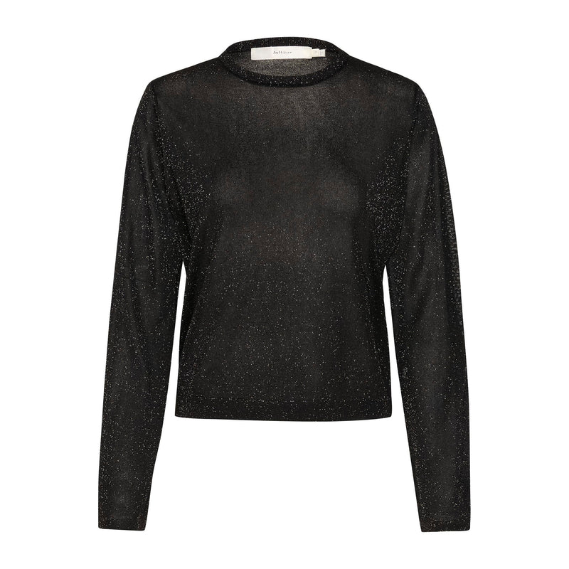 ThaniIW Metallic Thread Pullover Black