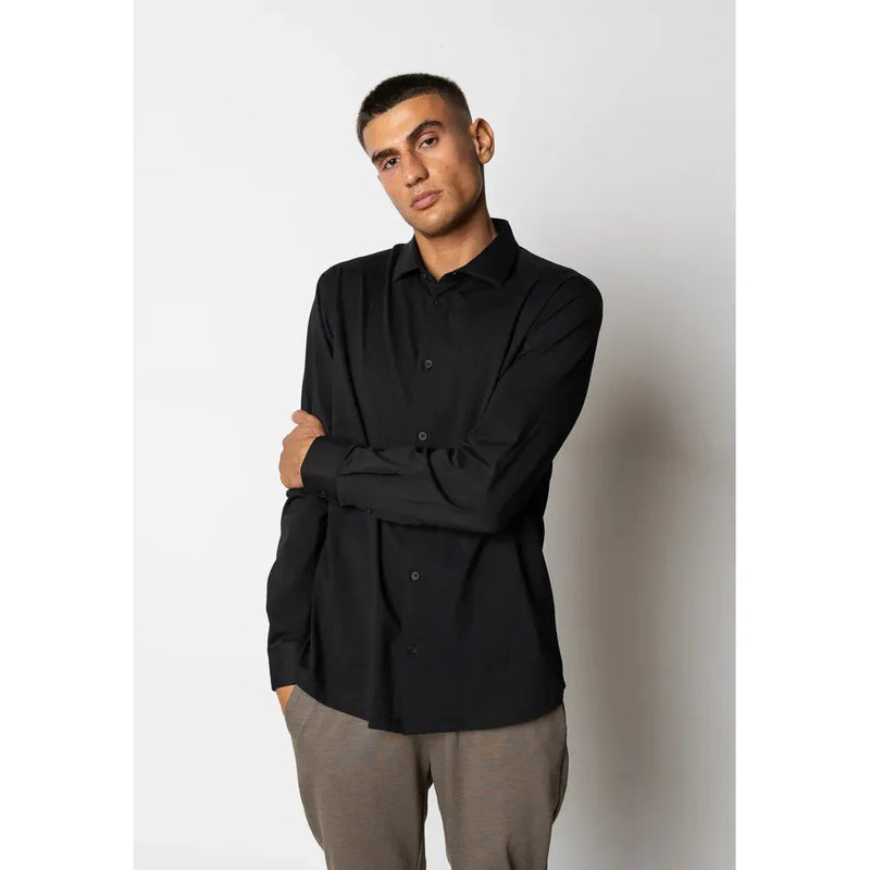Clean Cut Copenhagen Formal Stretch Shirt Black
