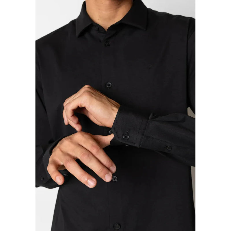 Clean Cut Copenhagen Formal Stretch Shirt Black