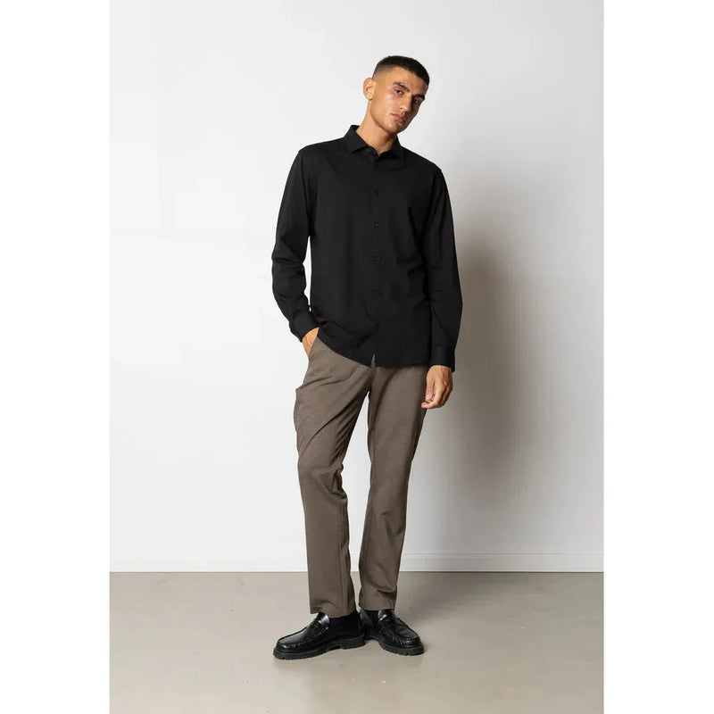 Clean Cut Copenhagen Formal Stretch Shirt Black