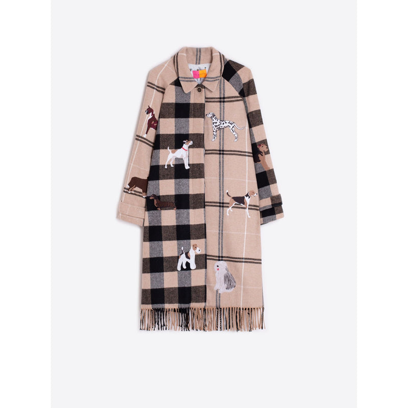 Check Woven Berenice Dog Coat