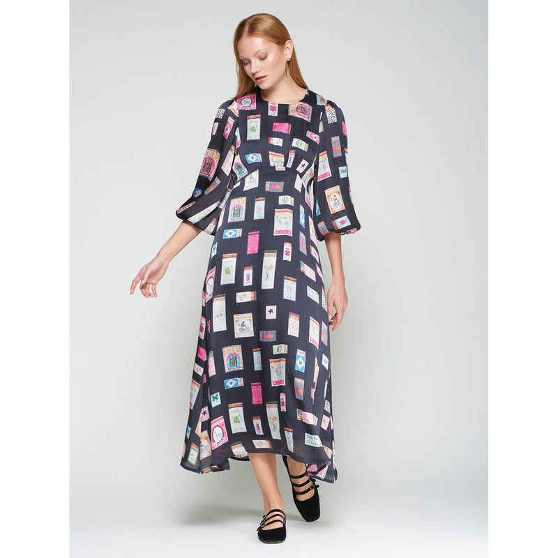 Erin Marino Print Midi Dress
