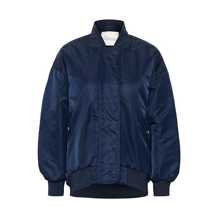 Helga Bomber Jacket Dark Blue - AgathaBoutiqueLtd