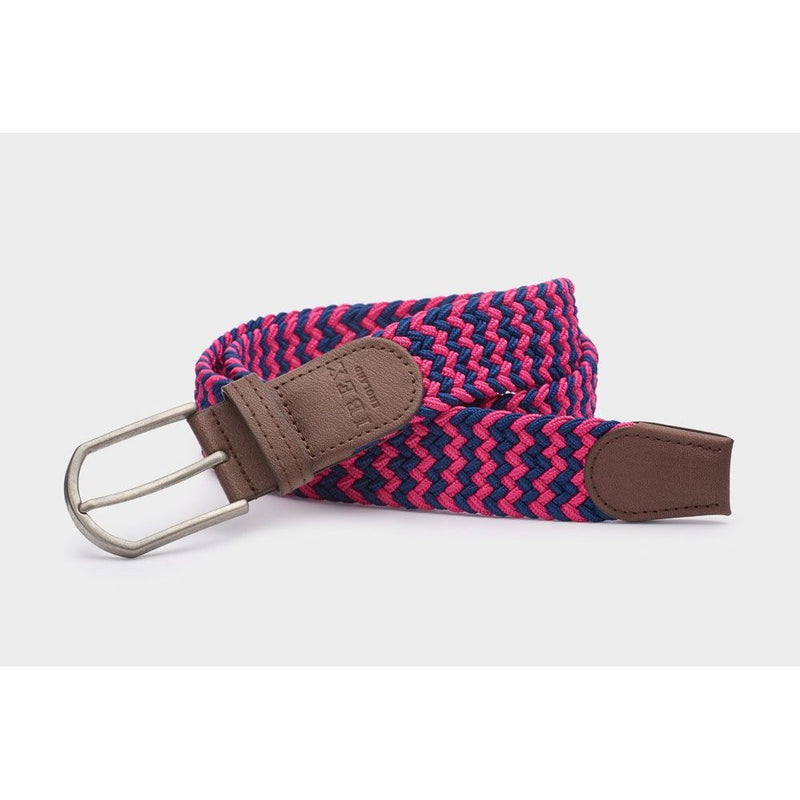 Charles Smith Eco Friendly Stretch Belt Navy/Pink