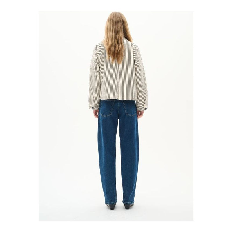 BaiIW Cotton/Linen Knit Jacket Ecru/Black