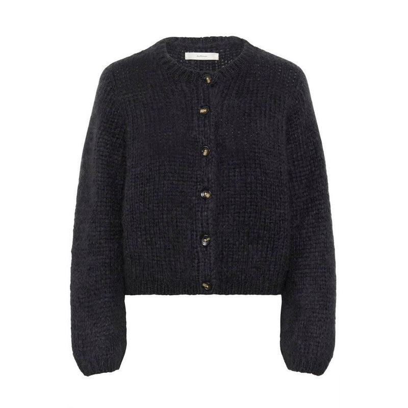 JetraIW Mohair Wool Cardigan Dark Grey