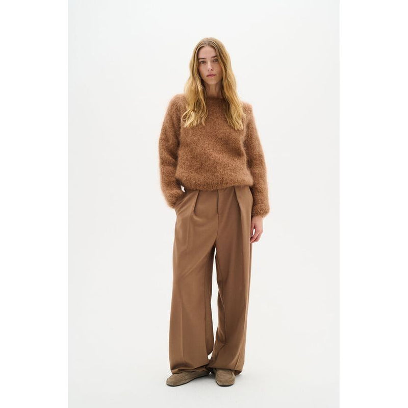 Jetra Mohair Wool Pullover Tobacco