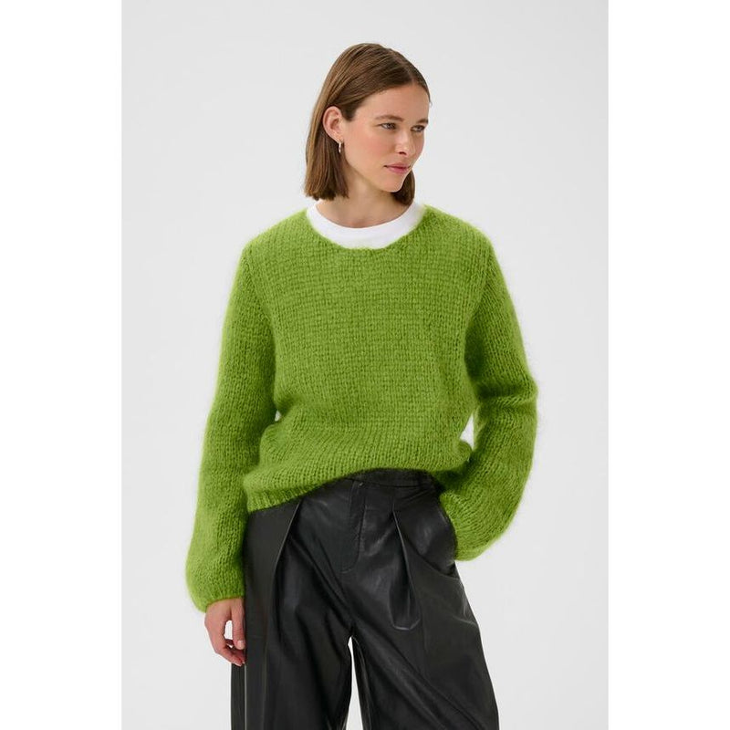 Jetra Mohair Wool Pullover Green