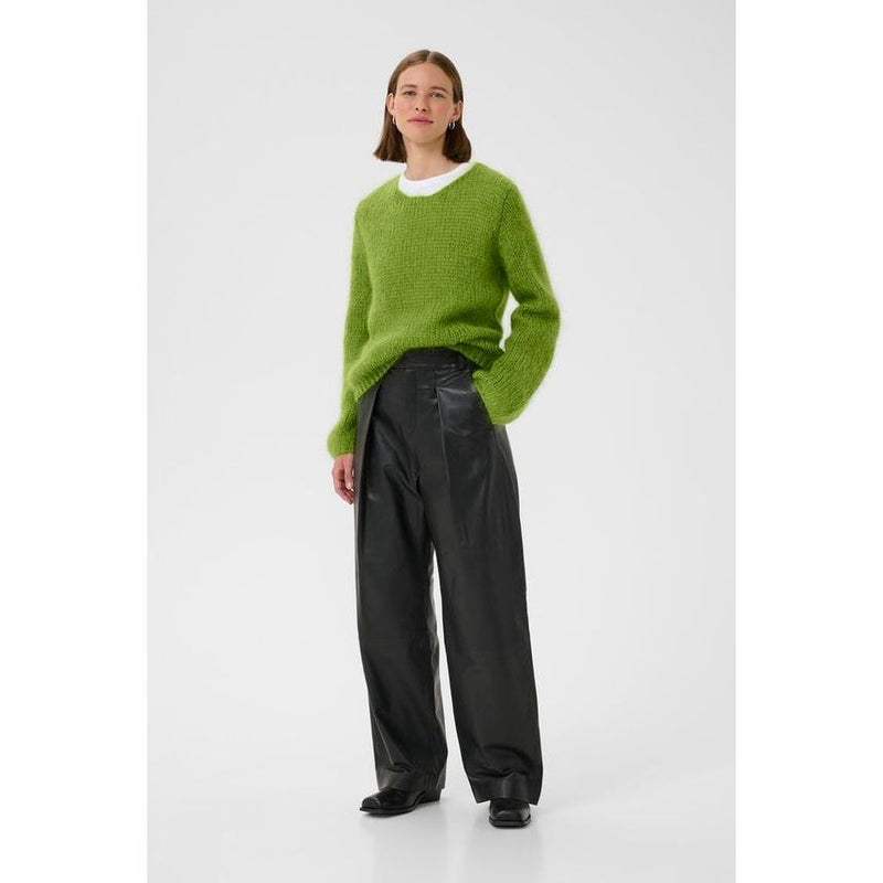 Jetra Mohair Wool Pullover Green
