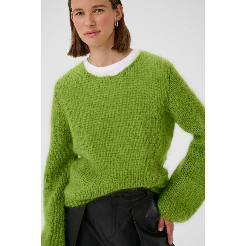 Jetra Mohair Wool Pullover Green
