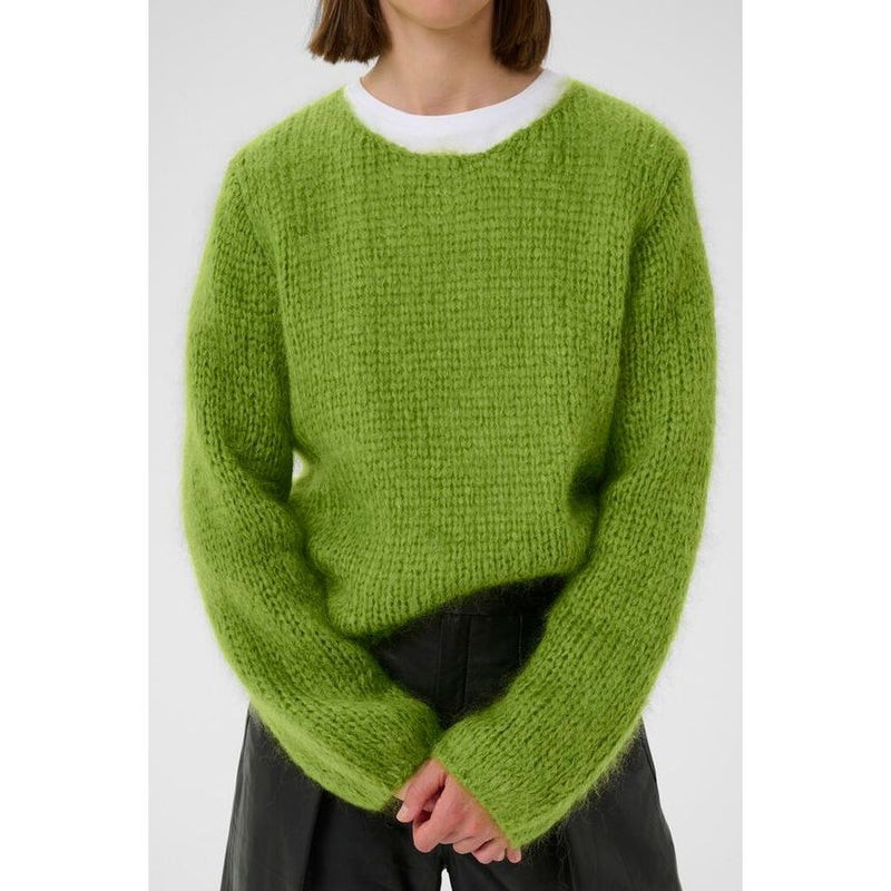 Jetra Mohair Wool Pullover Green