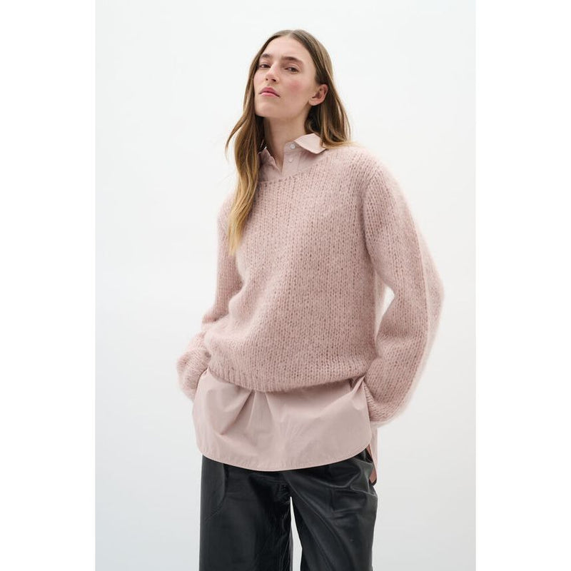 Jetra Mohair Wool Pullover blush pink