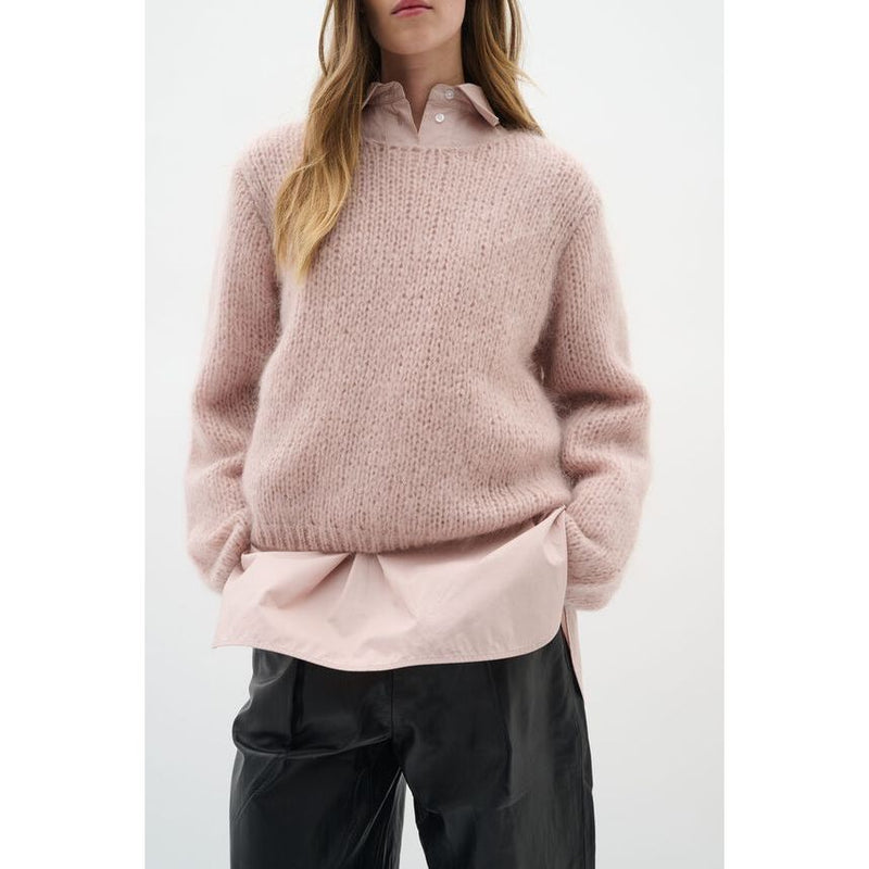 Jetra Mohair Wool Pullover blush pink