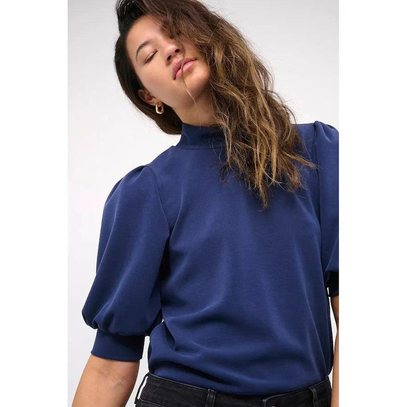 21 The Puff Blouse Navy - AgathaBoutiqueLtd