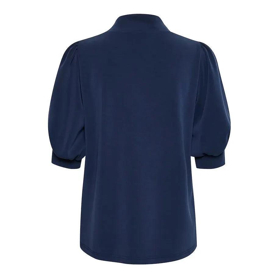 21 The Puff Blouse Navy - AgathaBoutiqueLtd