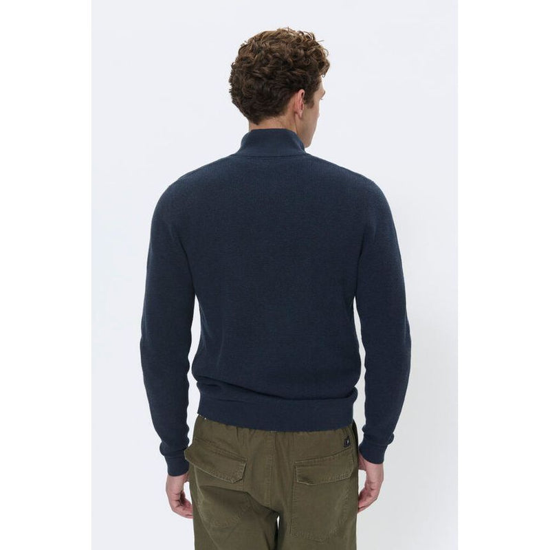 MAlagoon 3/4 Zip Knit Navy