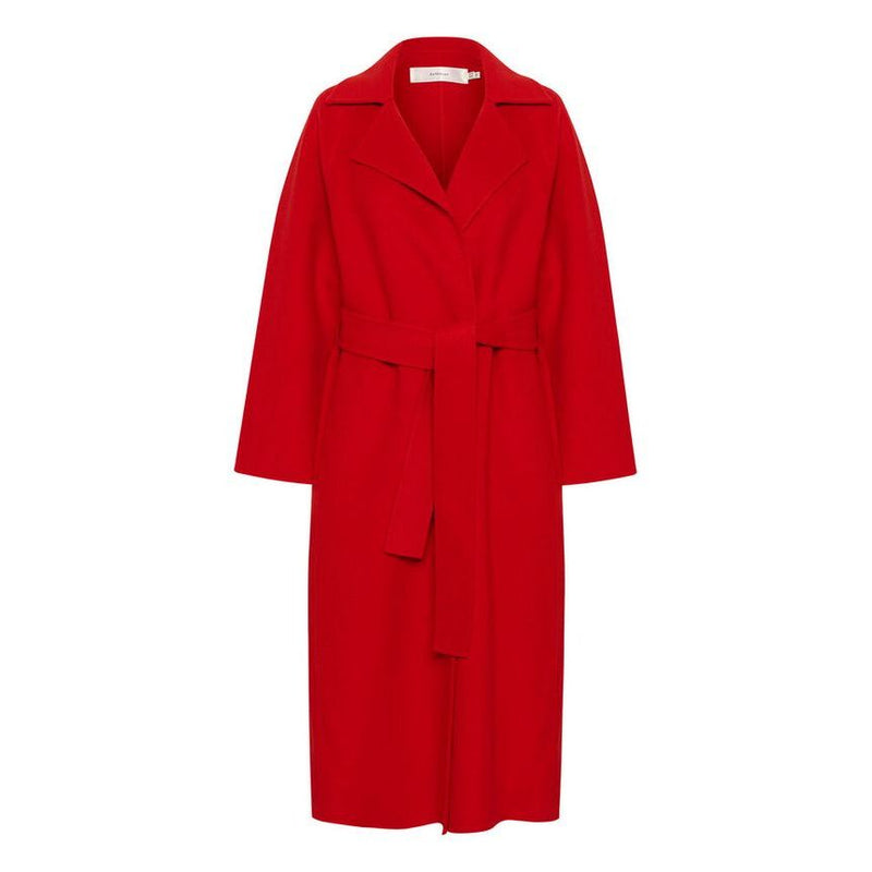 Yilla Long Coat Cranberry Red