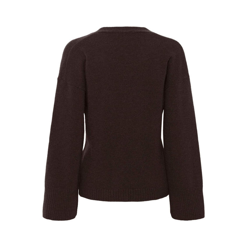 HuxiMW Knit Wool Cashmere Mix Cardigan
