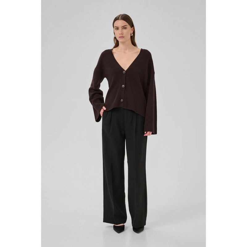 HuxiMW Knit Wool Cashmere Mix Cardigan