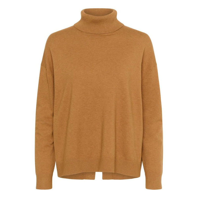 GleaIW Kellsie Turtleneck Jumper Tobacco