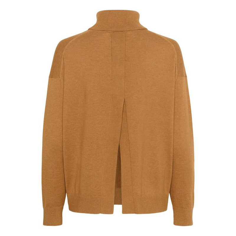 GleaIW Kellsie Turtleneck Jumper Tobacco