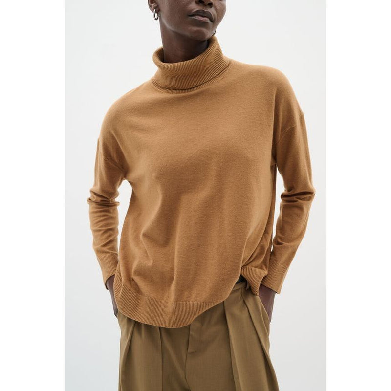 GleaIW Kellsie Turtleneck Jumper Tobacco