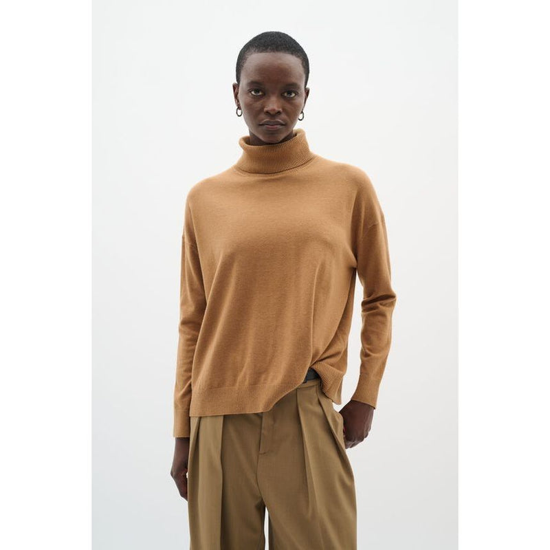 GleaIW Kellsie Turtleneck Jumper Tobacco